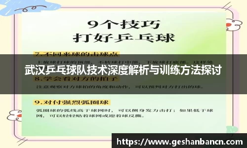 武汉乒乓球队技术深度解析与训练方法探讨